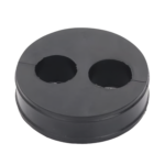 Inserto de Caucho de 4" Con Dos Orificios para Cable de 7/8 in