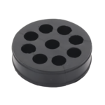 Inserto de Caucho de 4" Con Nueve Orificios para Cable de 1/2 in