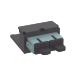 Módulo Acoplador SC Duplex, para Fibra Óptica Multimodo OM3/OM4, Tipo Mini-Com, Color Aqua