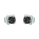 Kit de 100 Tornillos y 100 Tuercas Enjauladas #12-24, Para Uso en Gabinetes o Racks con Rieles con Orificios Cuadrado