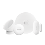 Kit de Alarma Inalambrico / Incluye: 1 Hub, 1 Sensor PIR, 1 Contacto Magnético y 1 Smart Boton / Configuración y Visualización por App Móvil EZVIZ / Protocolo Zigbee