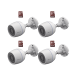 Kit de Camaras WiFi, Incluye 4 Piezas CS-H3C y 4 Piezas HS-TF-E1/32G  / Detección de Movimiento