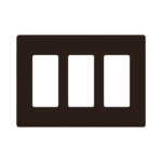 Placa de pared 2 espacio, para atenuador (dimmer), switch ó control remoto PICO inalámbrico.