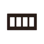 PLACA DE PARED COLOR CAFÉ, 4 ESPACIOS