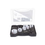 Kit de broca sierras (3/4 - 2 1/4 in) incluye 6 piezas de broca sierras, 2 adaptadores y resorte de expulsión.