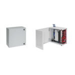 Gabinete de Montaje en Pared L-Box, 610 x 610 x 313 mm, de Acero, 6 UR, Color gris