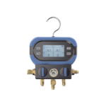 Manifold Digital DMAA 2 Válvulas / Sensor Digital Alta Precisión / Pantalla LCD Retroiluminada / Rango -14 a 800 psi (55 bar) / Compatibilidad Múltiples Refrigerantes / Diseño Anti-Caídas / Incluye 3 Mangueras y Adaptado