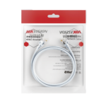 Cable de Parcheo (Patch Cord) / UTP / Cat. 6 (24 AWG) / 2 Metros / Color Blanco/ Ideal para PoE+ / Interior