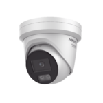 Turret IP 8 Megapixel (4K) / Lente 2.8 mm / Dual Light (40 mts IR + 40 mts Luz Blanca) / DARKFIGHTER S / Exterior IP67 / Microfono Integrado / WDR 130 dB / 4 Analíticos: AcuSense, Deteccion Facial, Conteo de Personas por Cruce y Zona