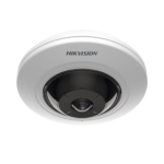Mini Fisheye IP 5 Megapixel / Panorámica 180° - 360° / 8 mts IR / Interior / PoE / HEOP / ACUSENSE / Detección Facial / Microfono Integrado