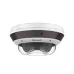 PanoVu Series / Vista Panorámica 360º / 4 Lentes Mot. 2.8 a 8 mm (4 Megapixel por Lente) / 16 Megapixel en Total / WDR 120 dB / DARKFIGHTER / Exterior IP67 / IK10 / PoE+ / 30 mts IR / Micro SD