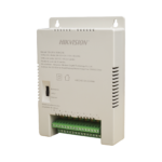 Fuente de Poder Regulada 12 Vcc / 13.5 Vcc / 15 Vcc para 16 Cámaras / 16 Amp (1 Amp por Salida) / Voltaje de Entrada 90 - 130 VCA / Soporta 4K / Modo para Largas Distancias