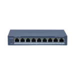 Switch PoE+ / Monitoreable / 8 Puertos 10/100 Mbps PoE+ / 1 Puerto 1000 Mbps Uplink /  Configuración Nube Hik-Partner Pro / Modo Extendido hasta 300 metros / 60 W
