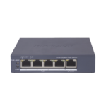 Switch Gigabit PoE+ / Administrable / 4 Puertos 1000 Mbps PoE+ / 1 Puerto 1000 Mbps Uplink / Configuración Nube Hik-PartnerPro / Modo Extendido hasta 300 Metros / 60 Watts