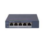Switch Gigabit PoE+ / Monitoreable / 4 Puertos 1000 Mbps PoE+ / 1 Puerto 1000 Mbps Uplink / Configuración Nube Hik-PartnerPro / Modo Extendido hasta 300 Metros / 45 Watts