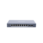 Switch Gigabit PoE+ / Administrable / 8 Puertos Gigabit PoE+ / 2 Puertos SFP / Configuración Nube Hik-Partner Pro / Modo Extendido hasta 300 Metros / 110 W