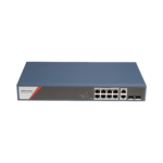 Switch Gigabit PoE+ / Administrable / 8 Puertos 1000 Mbps PoE+(4 Puertos PoE++ 90 W) / 2 Puertos 1000 Mbps de Uplink / 2 Puertos SFP / Configuración Nube Hik-PartnerPro / Modo Extendido hasta 300 Metros / 130 W