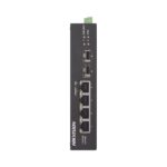 Switch Industrial No Administrable Gigabit / 3 Puertos Gigabit PoE+ (30 W) + 1 Puerto Gigabit PoE++ (60 W) / 2 Puertos SFP / 65 W Total / 48 a 57 VCD / Ideal para Proyectos / 300 Metros de Distancia