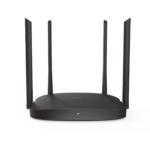 Router Inalámbrico WISP Gigabit / Hasta 1200 Mbps / Doble Banda AC (2.4 GHz y 5 GHz) / 3 Puertos LAN 10/100/1000 Mbps + 1 Puerto WAN 10/100/1000 Mbps /  4 Antenas Externas Omnidireccional de 5 dBi / Interior
