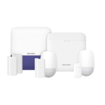 (AX PRO) KIT de Alarma AX PRO con GSM (3G/4G) / Incluye: 1 Hub con bateria de respaldo / 2 Sensores PIR / 3 Contactos Magnéticos mini / 1 Control Remoto / 1 Sirena Inalambrica Exterior  / WiFi / Compatible con Hik-Connect P2P