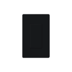 Placa ciega color negro.