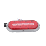 Plafón Ovalado de 7.5" Para Camiones de Transporte, 18 LED Ultra Brillantes, Color Rojo/Claro/Ambar