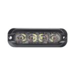 Luz perimetral , 8 LED Ultra Brillantes, Dual Color Rojo / Claro