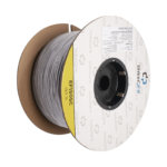 Carrete de Fibra Óptica Monomodo con conectores SC-SC Duplex, Reforzada con Kevlar, de 150 metros, Para instalaciones subterráneas por tubería