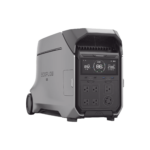 Estación de Energía Portátil DELTA PRO3 / 4096Wh Litio LFP / 5 AC 4000W (8000W Pico) / 2 USB-C 100W / Capacidad para Aumentar Respaldo / Cargador de Coche 10A a 12.6V / Conectividad WiFi y Bluetooth (App) / Carga Solar 2600W Max. (2 P