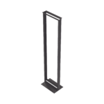 Rack de 2 Postes, Estándar 19", 45 Unidades, Fabricado en Acero, Base "L" para Anclar a Piso.