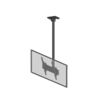 Montaje de Techo para Pantallas de  32"- 75I"| VESA 100 X 100 HASTA 400 X 400| Capacidad Máxima de Carga 50Kg