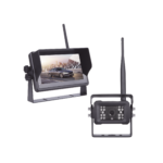 Sistema Profesional Inalámbrico de Cámara de Reversa Infrarroja y Monitor Touch de 7" para Vehículos de Trabajo y Montacargas