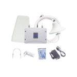 Kit Amplificador de Señal Celular 2G, 3G y 4G / Mejora llamadas convencionales y VoLTE / Amplifica señal de TELCEL, AT&T y MOVISTAR / Cubre hasta 300 m² con una antena y hasta 900 m² con 3 antenas.