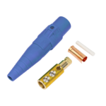 Conector camlock | 400 AMPERES | MACHO | color azul