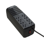 Regulador de Voltaje 1000 VA-500 W /  4 Contactos con AVR / 4 Contactos con Supresor de Picos / Protección RJ11