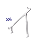 Caja de accesorios de aluminio  anodizado para montaje VEKTOR8RPRO , arreglo 1X4 para techo