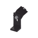 Soporte L para fijación de riel 5 Y 8  en techo de concreto anodizado negro