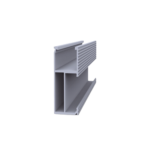 Riel 5 para montaje de módulos fotovoltaicos de aluminio anodizado de 2700mm.