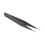 Pinzas Antiestáticas Inoxidable con Pintura Antiestática. Mango Ancho, Punta Afilada.