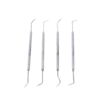 Juego de 4 herramientas con ganchos de apoyo para soldar.