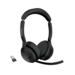 Jabra Evolve2 55, Auricular stereo versión MS, dongle USB-A con cancelación de ruido (25599-999-999)