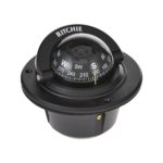 Brújula serie Explorer en color negro, con iluminación nocturna color verde.