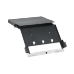 Panel de Distribución de Fibra Óptica, Acepta 4 Placas FAP o FMP, Bandeja Deslizable e Inclinable Hacia Abajo, Hasta 96 Fibras, Color Negro, 1UR