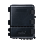 Caja de Distribución de Fibra Óptica para 24 Empalmes, con 8 acopladores SC/APC simplex, Exterior IP55, Color Negro