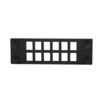 Placa Para 12 Adaptadores de Fibra Óptica, Uso con Gabinetes FPONE3 y FPONE4