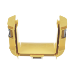Union Recta "Cople", Para Canaleta FiberRunner™ 4X4, Color Amarillo