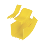 Bajada Vertical Interior de 45º con Tapa, Para uso con Canaletas 4X4 FiberRunner™, Color Amarillo