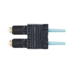 Conector de Fibra Óptica SC Duplex OptiCam, Multimodo 50/125 OM3/OM4, Pre-pulido, Color Aqua
