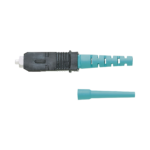 Conector de Fibra Óptica SC Simplex OptiCam, Multimodo 50/125 OM3/OM4, Pre-pulido, Color Aqua