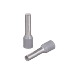 Ferrule Aislado para cabldes 12 AWG, Pin de 12mm de Longitud, Mango Color Gris, Paquete 100Pz